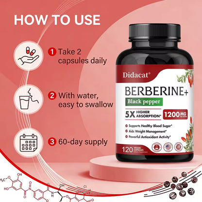 1200 MG Premium Metabolix Berberine Supplement